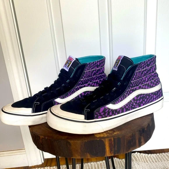 Vans Sk8 Hi Decon (Warped Checkerboard) - Picture 1 of 5